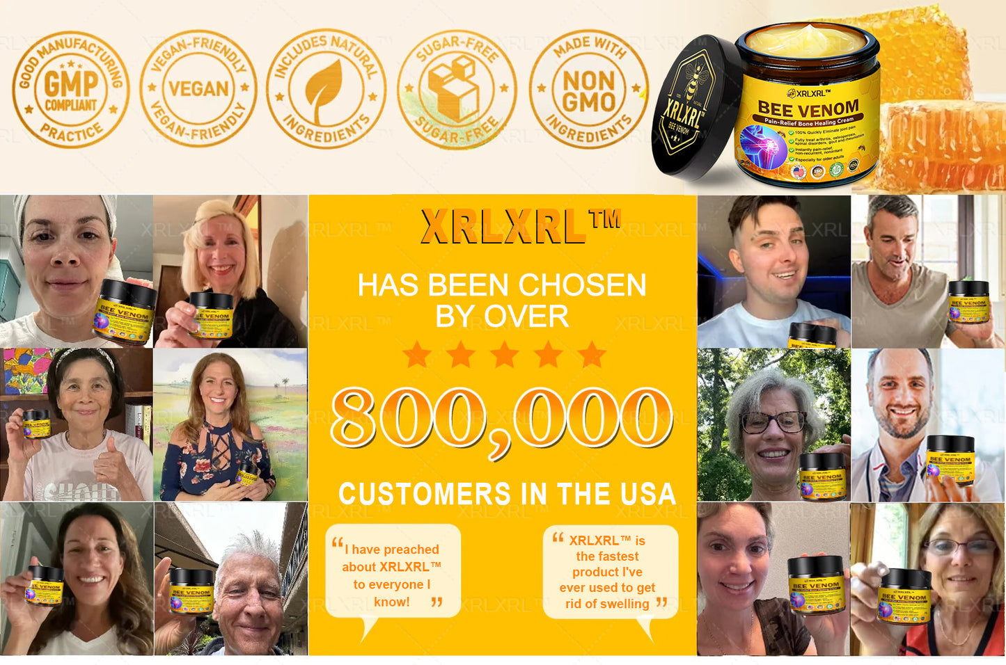 Pryxo® Bee Venom Pain-Relief Bone Healing Cream 🎉🎉(Specially for older adults)