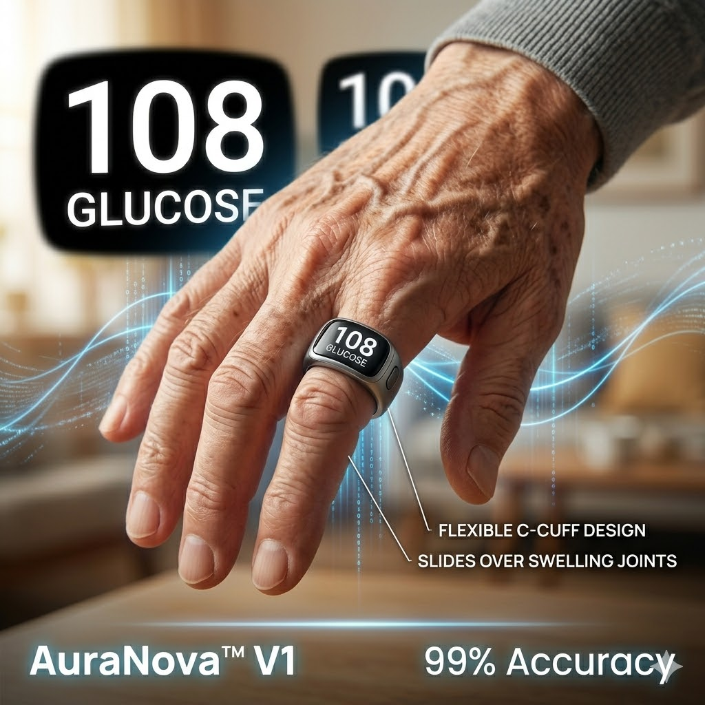 🎉 83% OFF Launch Offer🔥AuraNova™ G1 Non-Invasive Smart Ring（Mayo Clinic Recommended）