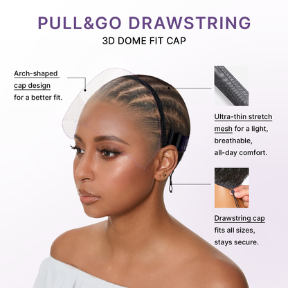 Glueless Water Wave Wig – Fluffy & Natural Volume