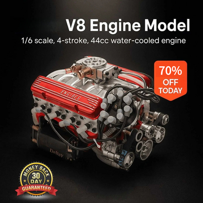 🔥 Warehouse Clearance🏆 Gasoline OHV V8 Small-block Engine Model Kits