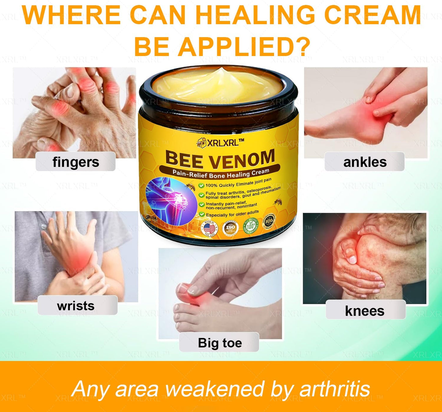 Pryxo® Bee Venom Pain-Relief Bone Healing Cream 🎉🎉(Specially for older adults)