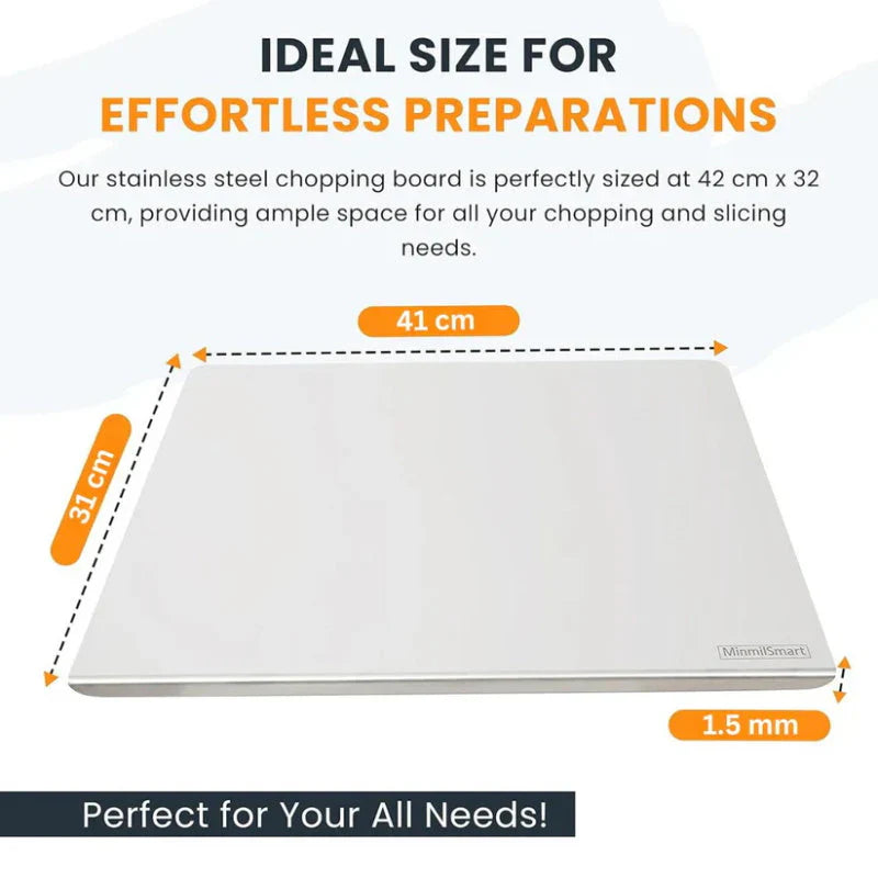 🔥🎁Stainless Steel Countertop Chopping Board