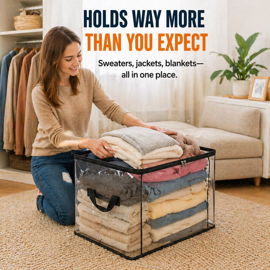 🔥🔥Limited TimePromotion 50% OFF 📦Large Heavy-Duty Thick Plastic Clear Storage Bag for Clothes, Moving & Storage（副本）