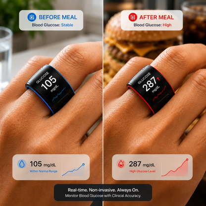 🎉 83% OFF Launch Offer🔥AuraNova™ G1 Non-Invasive Smart Ring（Mayo Clinic Recommended）