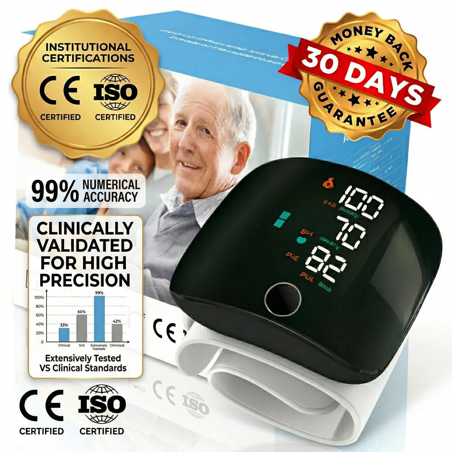 👨‍⚕️Doctor-Recommended Smart Wrist Monitor | Accurate & Easy-to-Use