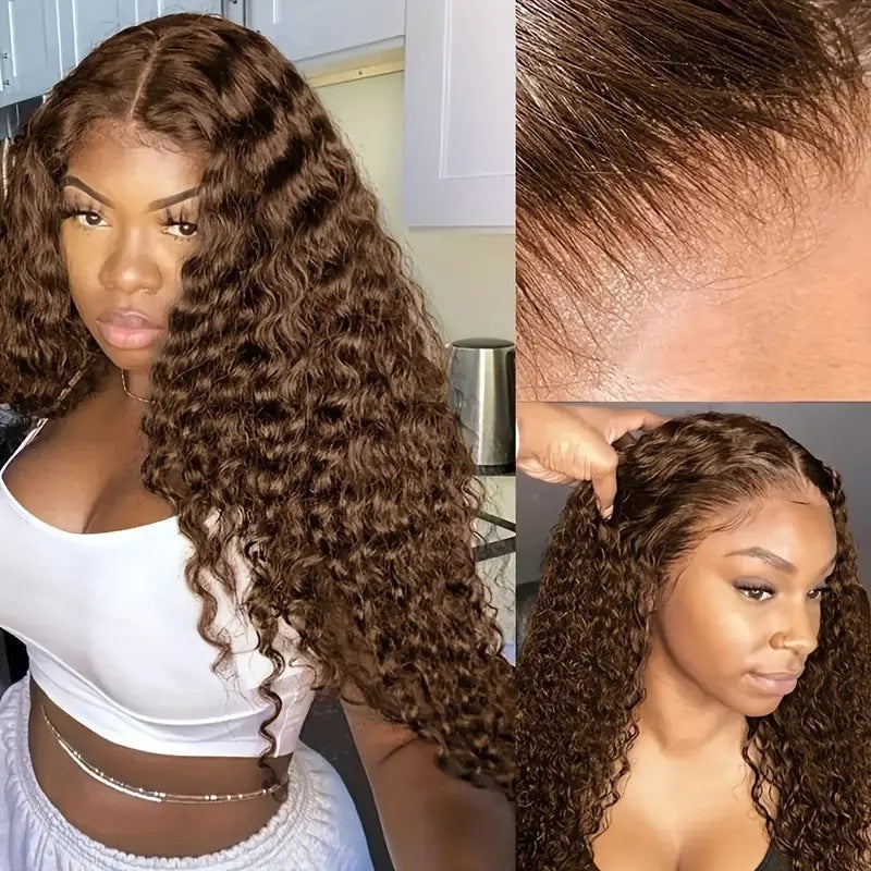 Glueless Water Wave Wig – Fluffy & Natural Volume