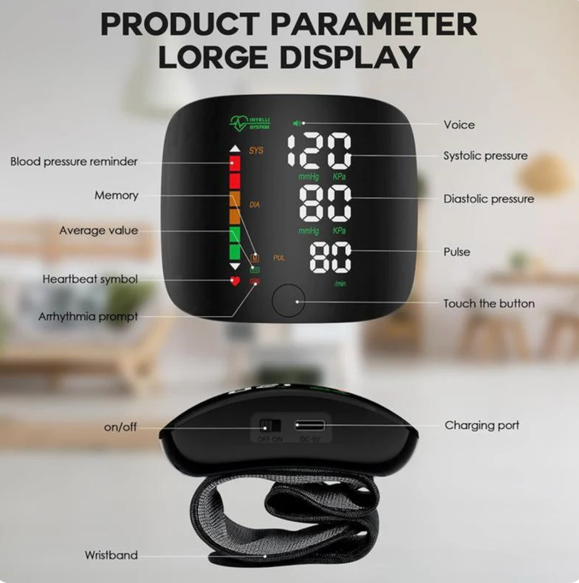 👨‍⚕️Doctor-Recommended Smart Wrist Monitor | Accurate & Easy-to-Use