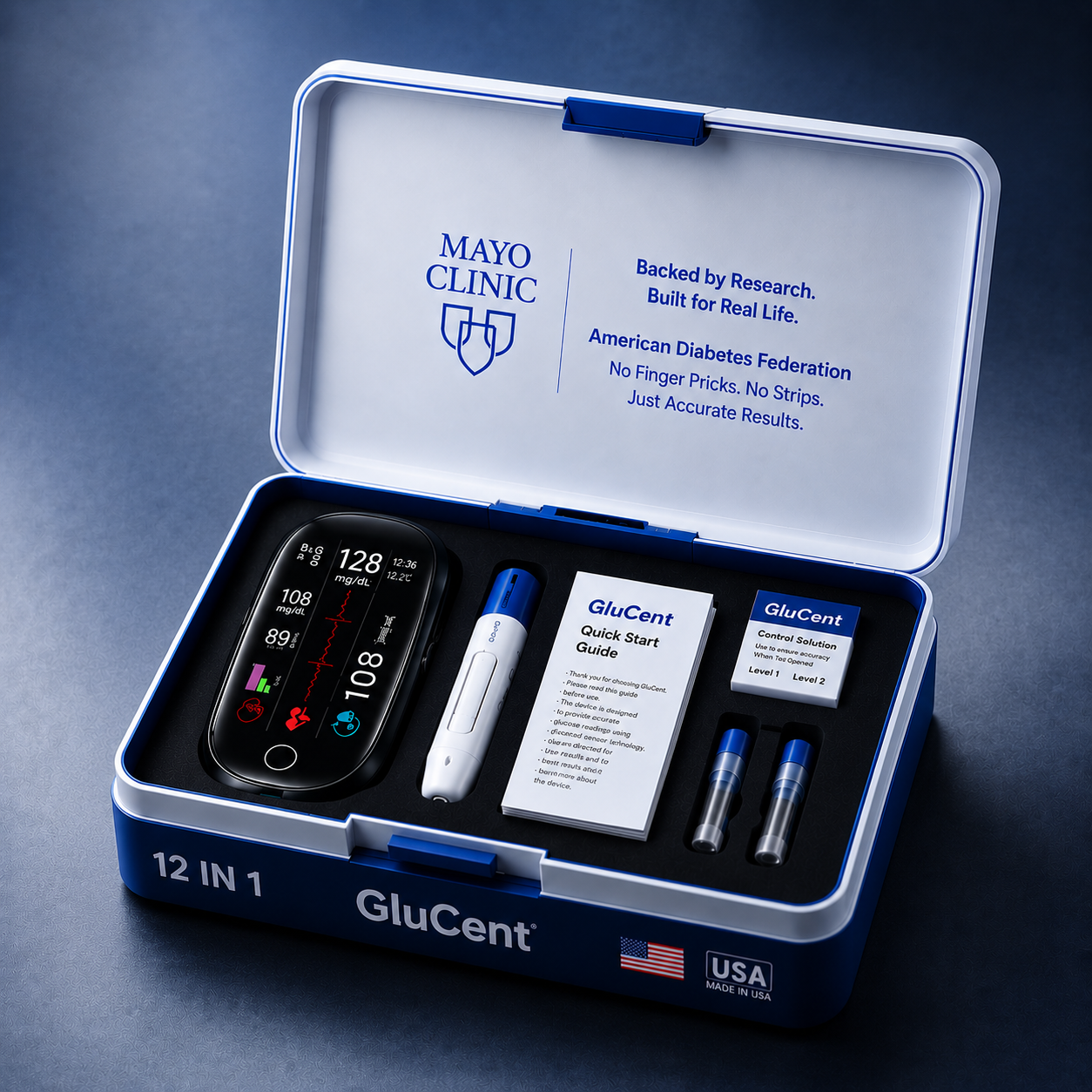 🔥Final 2 Hours : Only Limited Stock Left🏆GluGent™ Non-Invasive Blood Glucose Meter 99.9% Accuracy （Mayo Clinic Recommended）