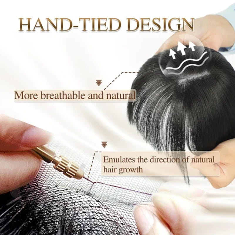 💥Limited Time Big Sale 50% OFF💥 Natural Hair Toppers with Bangs for Women